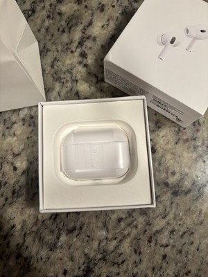 Apple AirPods Pro (2nd Gen) Bluetooth Earbud In-Ear Headphones White Case