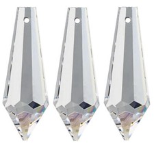 8x Kristall "Wiener Pendel" 50mm Crystal 30%PbO ~ Regenbogen Lampen Kronleuchter