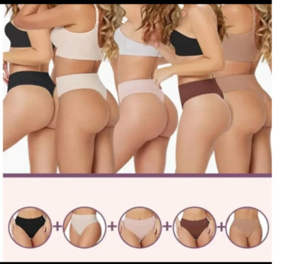 5 Panties Seamless Thong Bundle Pure Shape Panty Durable Quality and Comfort