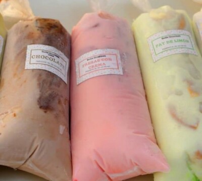 600 BOLSAS para HELADOS Bolis((( 8*25 ))) Saborines Durofrio