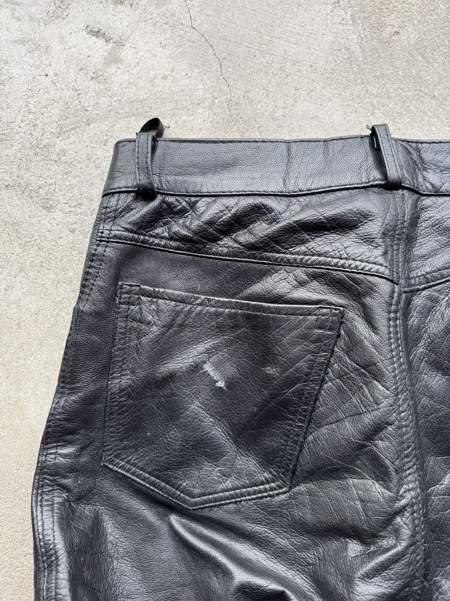 Vintage Mens Leather Archive Pants | eBay