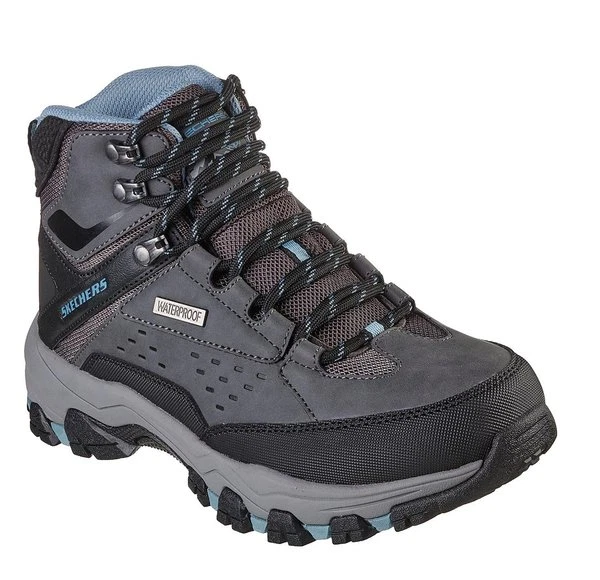 Skechers grey best sale boots