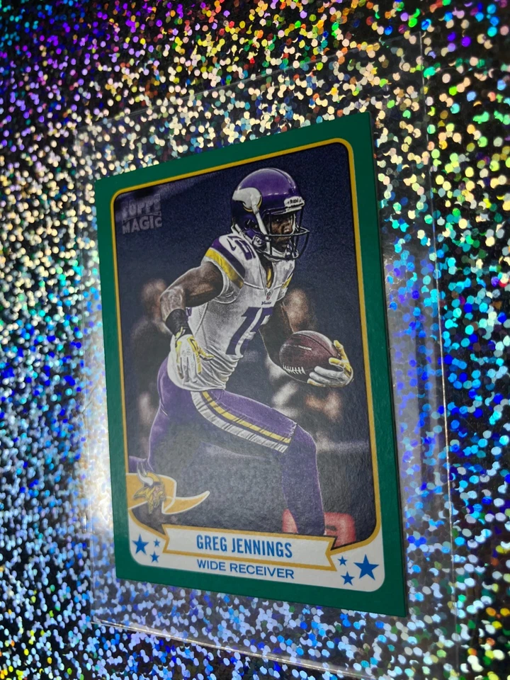 2013 Topps Magic Football Mini Green 306 Greg Jennings - Image 4 of 4