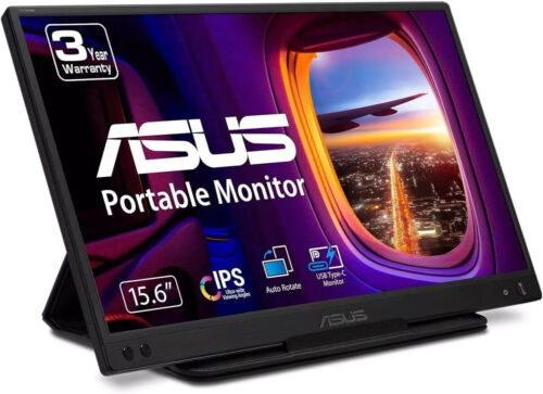 ASUS ZenScreen 15.6” 1080P Portable USB Monitor, Full HD, IPS, and USB Type-C - Picture 1 of 7