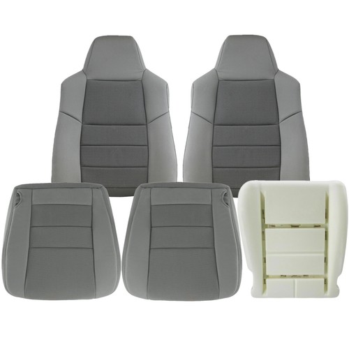 For 2003-2007 Ford F250 F350 Lariat XLT Driver Passenger Cloth Seat Cover / Foam - Picture 34 of 194