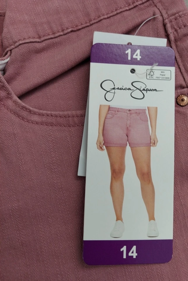 Pantalones cortos de mezclilla Jessica Simpson para mujer/junior puño enrollado todos los días talla 14 Foto 4 de 4