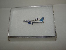 UNITED AIRLINES BOEING 737 AIRPLANE TACK PIN CONTINENTAL UAL PILOT GIFT 