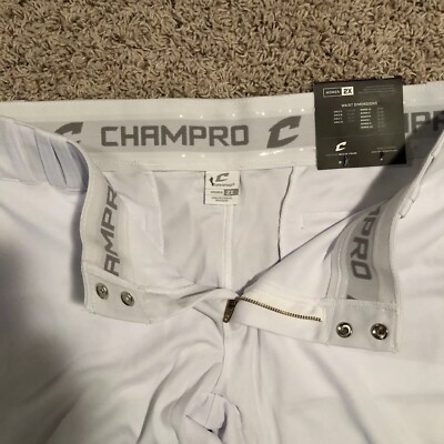 Pantalon De Softball Champro Femme - Blanc - Taille 2XL (39-45") - Taille Basse - Neuf