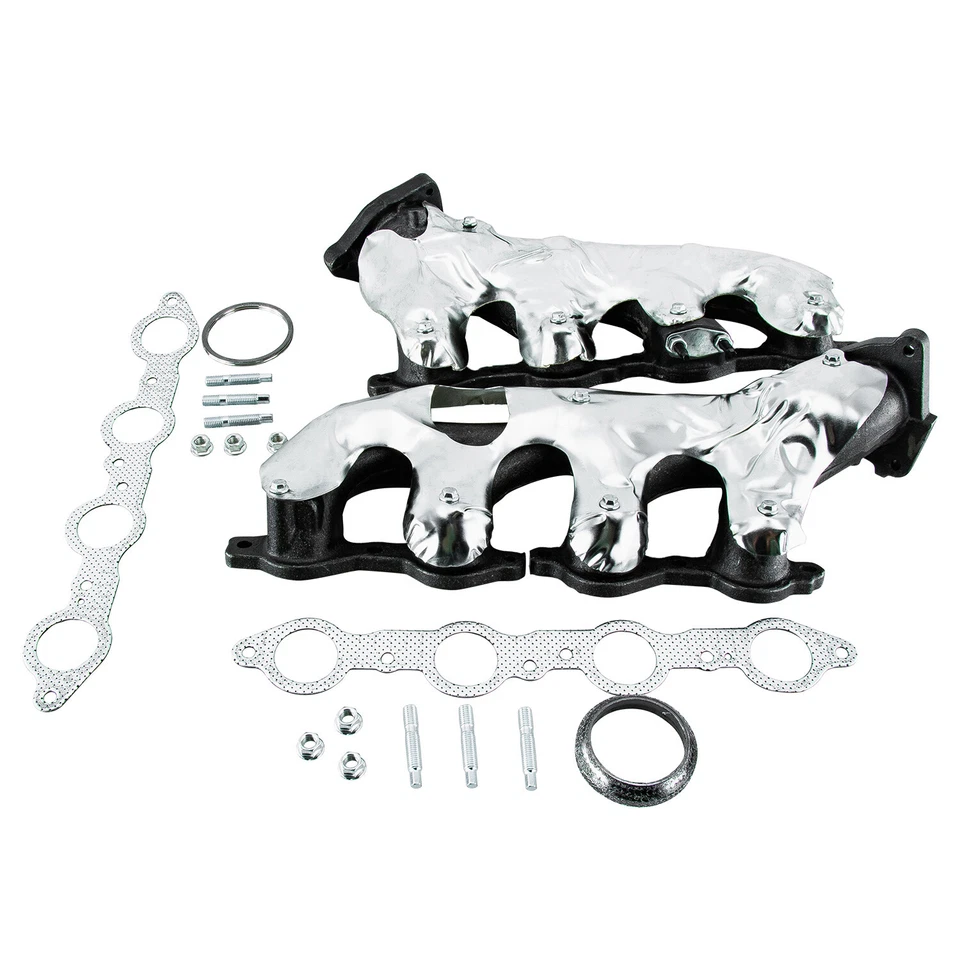Colector de escape izquierdo y derecho para Chevy Silverado GMC Sierra 1500 2500 Yukon Foto 2 de 4