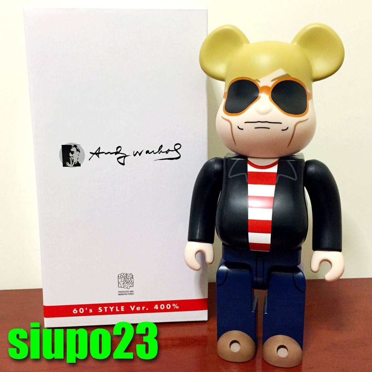 ベアブリック アンディウォーホル 60's STYLE 400% フィギュア Medicom 400% Bearbrck ~ Andy Warhol Be@r brick 60's Style Ver | eBay