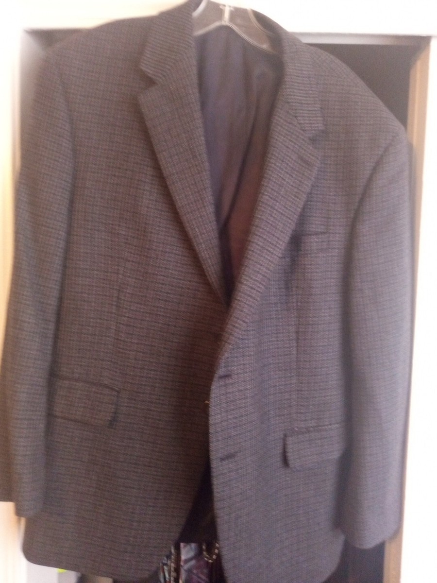 Ralph Lauren Gray Suit Coat Size 44S 100 Percent Lamb's Wool
