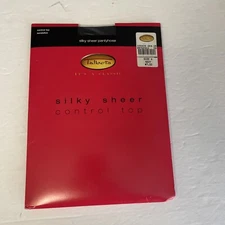 Talbots Silky Sheer Control Top Pantyhose Sandaltoe Size A Color Navy