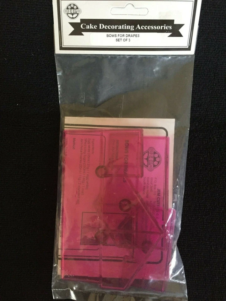 Juego de 3 cortadores de arco JEM para decoración de pasteles pasta de goma fondant Foto 2 de 4