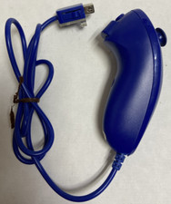 Nunchuck BLU - Joystick - Controller per NINTENDO WII - FUNZIONANTE