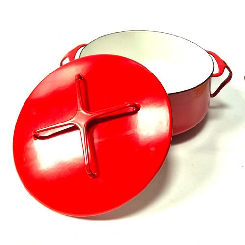 XL Vintage Dansk Kobenstyle Pot, Red Enamel, Jens Quistgaard, JHQ - Picture 5 of 14