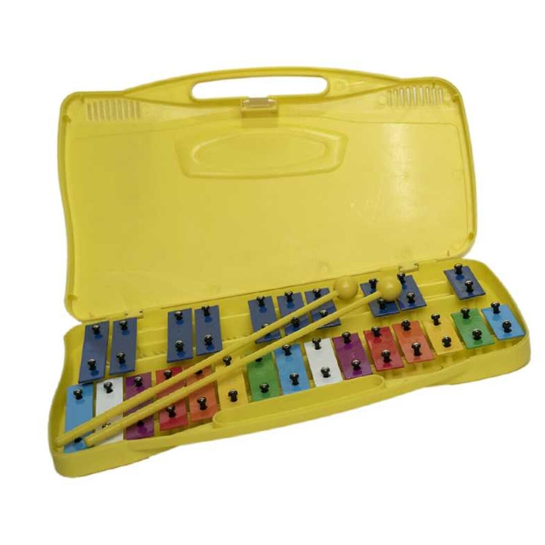 Oqan QPP-25 Metallofono Glockenspiel Xilofono 25 Note Colorato Scolastico