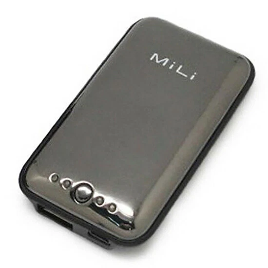 MiLi Gray Power Miracle External power Bank w USB Cable Apple