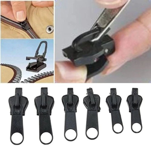 6 Pcs Set Instant Zipper Universal Instant Fix Zipper Repair Kit Replacement Zip - Picture 8 of 8