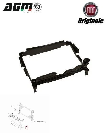 CONVOGLIATORE ARIA DEFLETTORE RADIATORE ORIGINALE FIAT 500 1,0 B 52110423 - Immagine 4 di 4