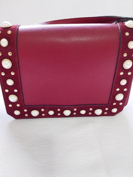 Bolso Sandro De Piel, Color Borgoña
