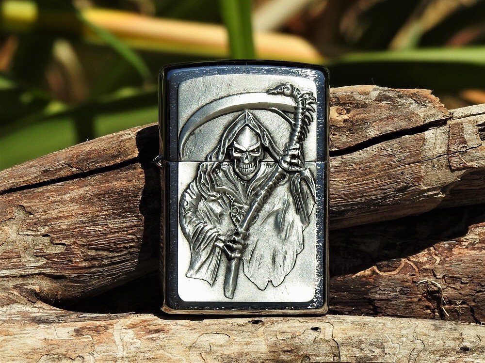 Zippo Lighter Reapers Curse Emblem European Grim Reaper Rare