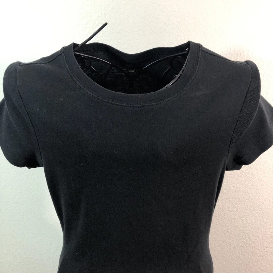 Caslon Mujer Camisa Negra MEDIANA Manga Corta Foto 2 de 4