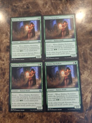 MTG-4x-NM-Mint, English-Hidden Herbalists-Aether Revolt *PLAYSET*