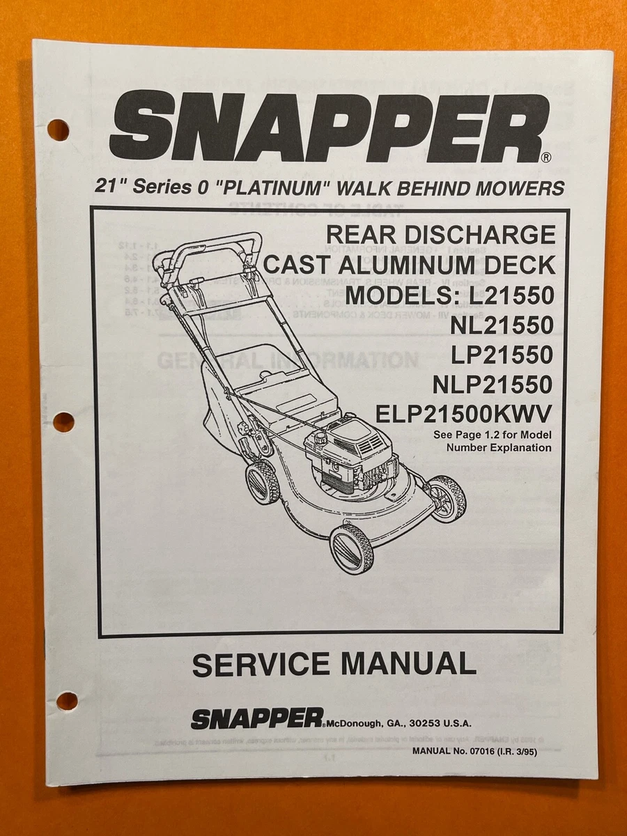 Used snapper lawn mower parts deals