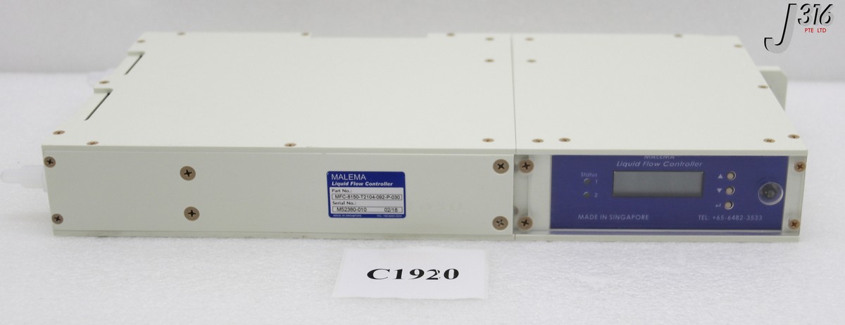 C1920 MALENA LIQUID FLOW CONTROLLER MFC-8150-T2104-092-P-030 | eBay