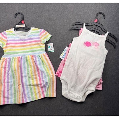 Garanimals Carter's 18M Baby Girl Clothes Bundle Dress Bodysuit Bloomers Set