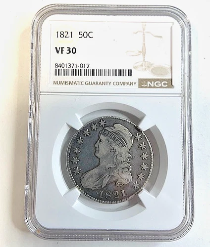1821-P Capped Bust Half Dollar — photo from the most recent tracked eBay sale