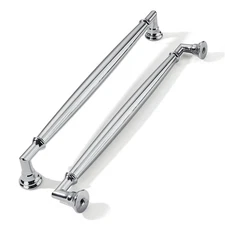 5 Pack 8 Inch 203mm Polished Chrome Cabinet Pulls, Solid, Heavy Duty, Handle