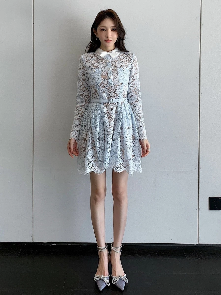 Self-Portrait Blue Lace Dresses for Women for sale | eBay
