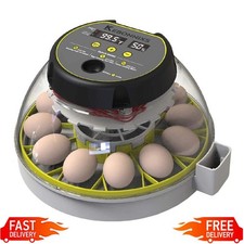 12 Egg Incubator W/ Humidity Display Eggs Candler Hatching Chickens Home Kitchen