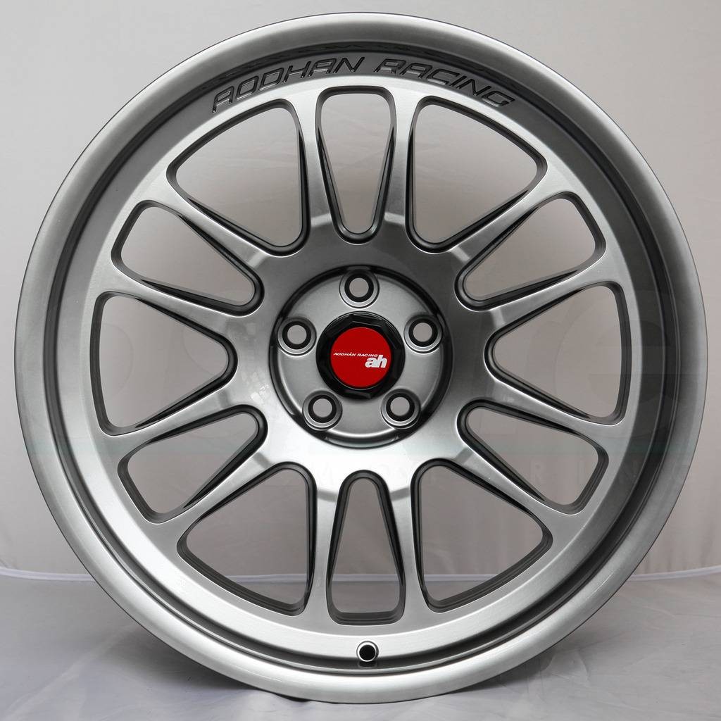Aodhan Ah07 18x9.5 5x114 Et 30 HYPER Black Wheels Set of 4 Rims