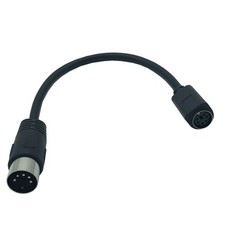 For PS2 Keyboard Connector Adapter Cable 5 Pin DIN Male to 6 Pin Female 15cm New