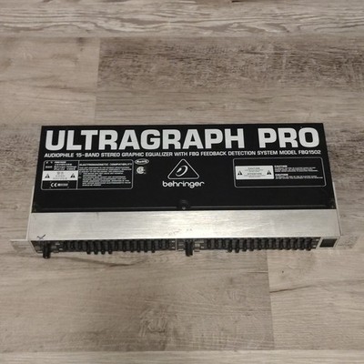 Behringer Ultragraph Pro FBQ1502HD 15-band Stereo Graphic EQ with FBQ Feedback