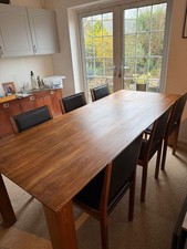Heal’s Eton walnut extendable dining table and chairs