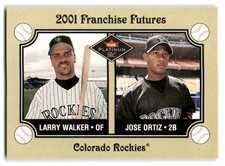 Larry Walker / Jose Ortiz 2001 Fleer Platinum #476 Colorado Rockies