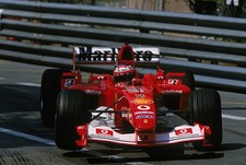 Ferrari driver Rubens Barrichello of Brazil at the Monaco F1 GP he- Old Photo