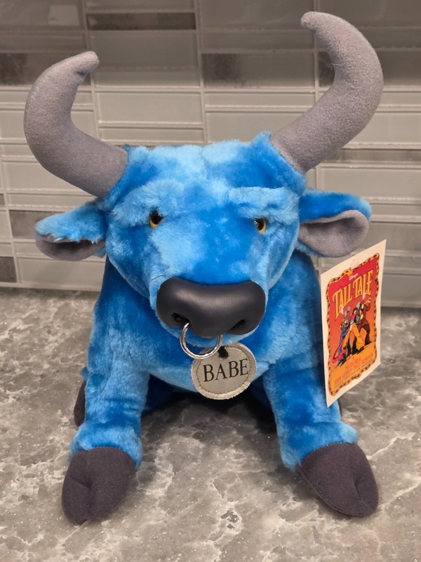 Super Rare Vintage DISNEY "TALL TALE" BABE The Blue Ox 13" NWT