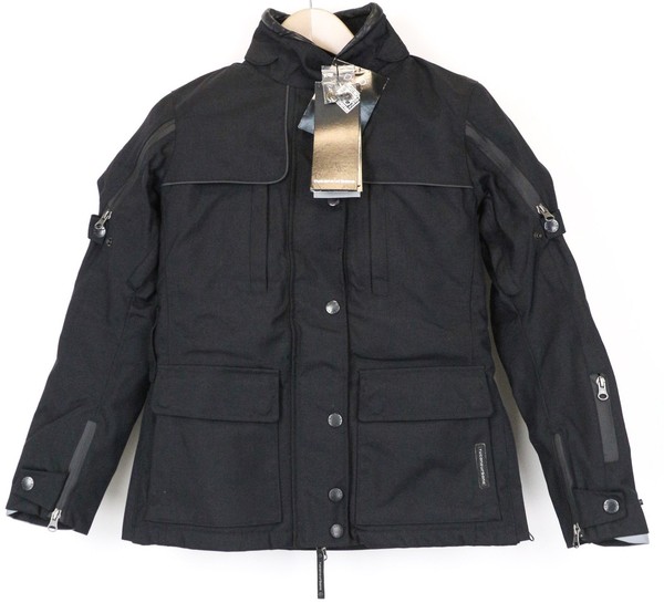 Tucano Urbano Iris Damen Jacke IT38 Schwarz Scooter Windjacke Geklebt Gepolstert-image