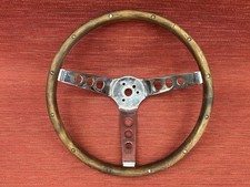 Vintage Wood Grip 3 Spoke Steering Wheel 13 12 Hot Rat Rod Lowrider Bomb Vintage Wood Grip 3 Spoke Steering Wheel 13 12 Hot Rat Rod Lowrider Bomb