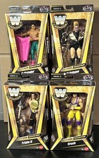 WWE Elite Collection Legends Juego Completo de 4, (Serie 31) con Tachuela Diamante BAF