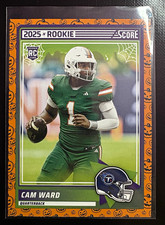 SCORE 2025 Score Cam Ward #2025 Rookie Tennessee Titans Football Trading Card