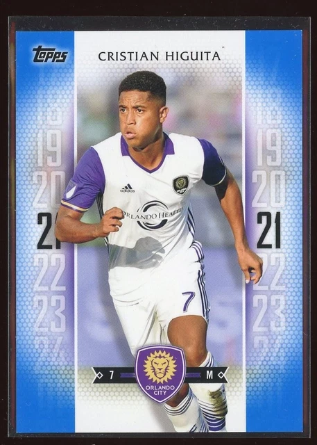2017 Topps MLS #165 Cristian Higuita BLAU 88/99 Orlando City