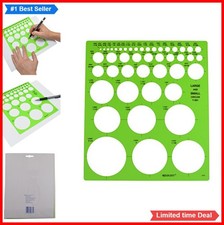 Lettering Circles Template Large Small Sizes Drawing Aids For Crafts and Signs
