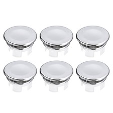 6Pcs 23.5mm Sink Trim Overflow Cover Ring Double Layer Hole Insert in Cap