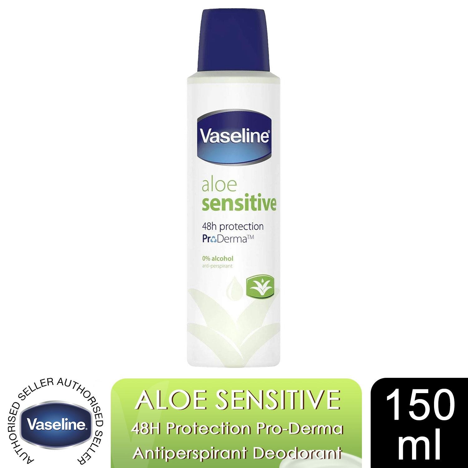 Vaseline ProDerma Antiperspirant Deo Aloe Sensitive 150ml 24H Protection