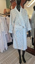 Image of Body touch Luxury Soft Robe Dressing Gown blue Belted Size 18-20 New